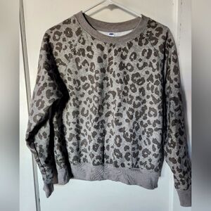 Soft old navy animal print sweatshirt